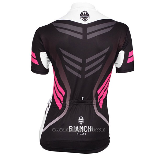 2017 Abbigliamento Ciclismo Donne Bianchi Nero Manica Corta e Salopette