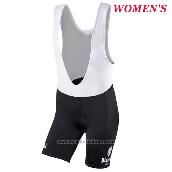2017 Abbigliamento Ciclismo Donne Bianchi Nero Manica Corta e Salopette