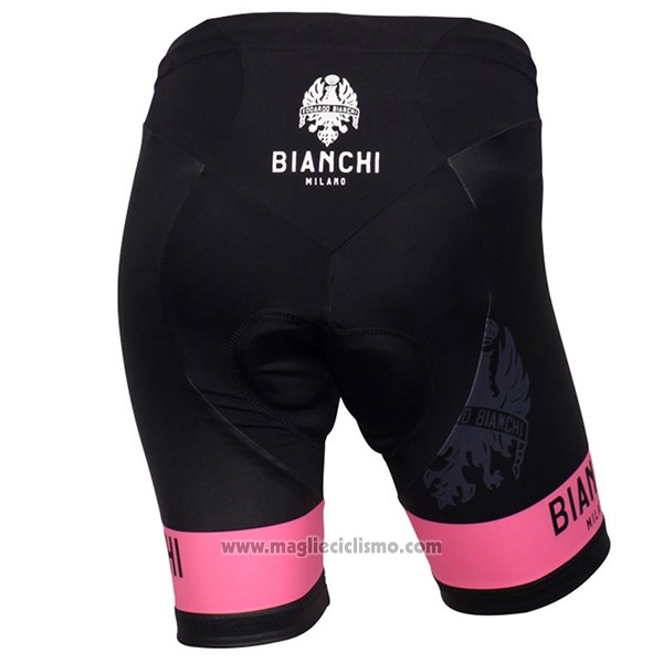 2017 Abbigliamento Ciclismo Donne Bianchi Nero e Rosa Manica Corta e Salopette