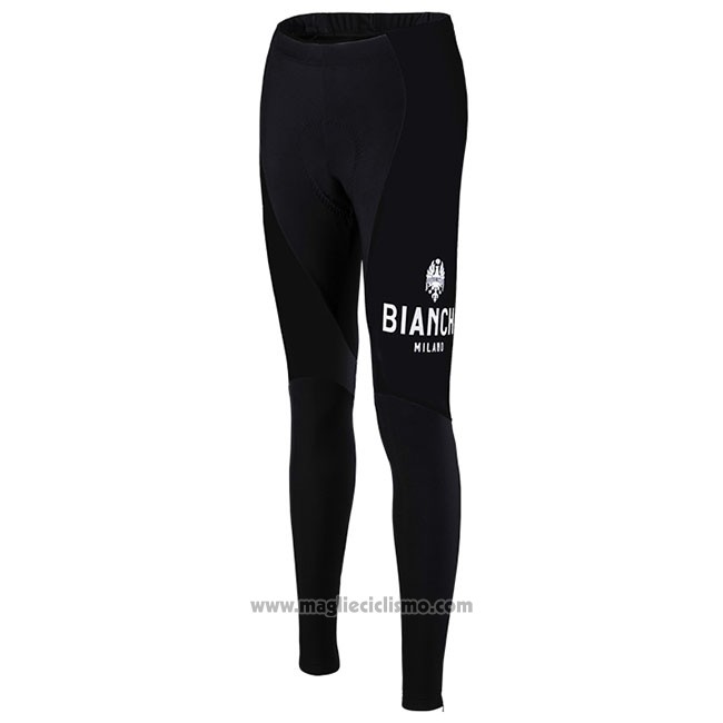 Abbigliamento Ciclismo Donne Bianchi Milano Catria Nero Rosa Manica Lunga e Salopette