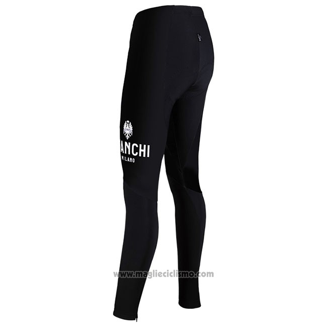 Abbigliamento Ciclismo Donne Bianchi Milano Catria Nero Rosa Manica Lunga e Salopette