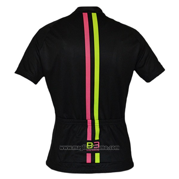 2017 Abbigliamento Ciclismo Donne Biemme Nero Manica Corta e Salopette