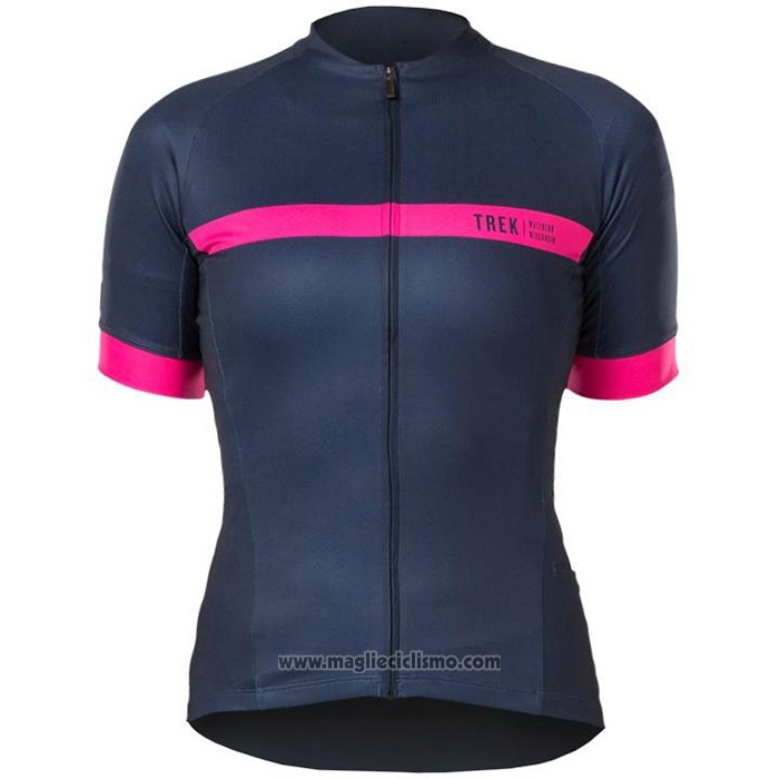 2020 Abbigliamento Ciclismo Donne Bontrage Fuxia Spento Blu Manica Corta e Salopette