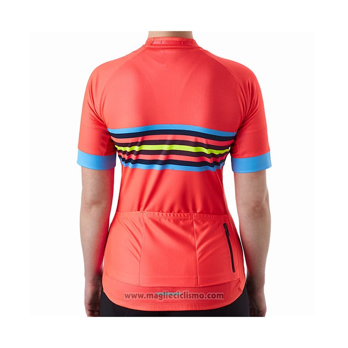 2021 Abbigliamento Ciclismo Donne Bontrage Arancione Manica Corta e Salopette
