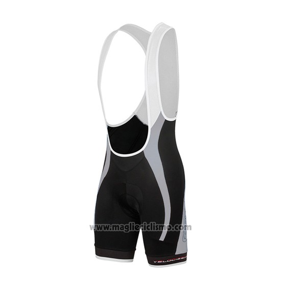 2016 Abbigliamento Ciclismo Donne Castelli Nero e Rosso Manica Corta e Salopette