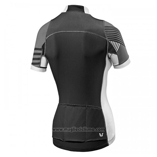 2017 Abbigliamento Ciclismo Donne Liv Pro Nero Manica Corta e Salopette