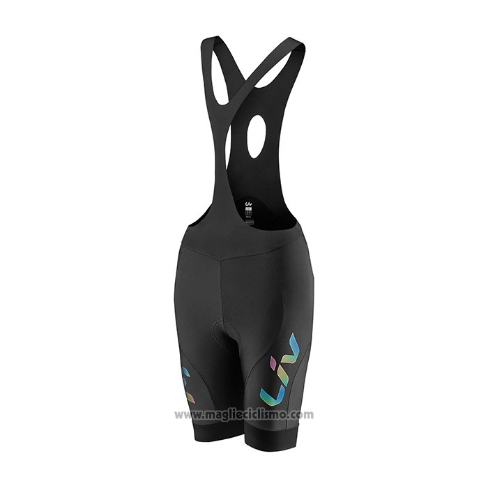 2021 Abbigliamento Ciclismo Donne Liv Nero Manica Corta e Salopette