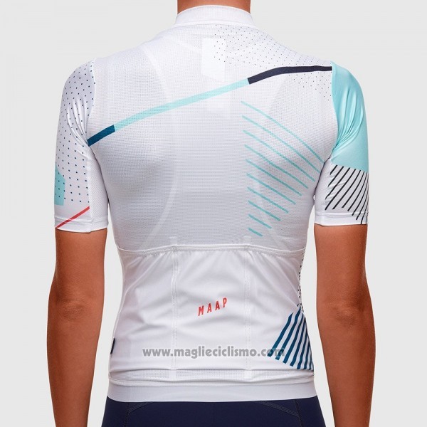 2017 Abbigliamento Ciclismo Donne Maap Bianco Manica Corta e Salopette