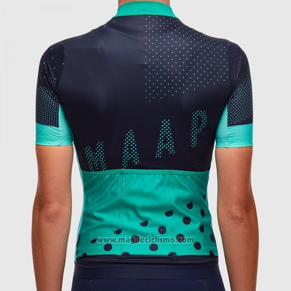2017 Abbigliamento Ciclismo Donne Maap Nero Manica Corta e Salopette