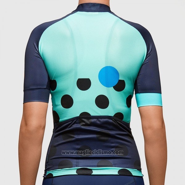 2017 Abbigliamento Ciclismo Donne Maap Scuro Blu Manica Corta e Salopette