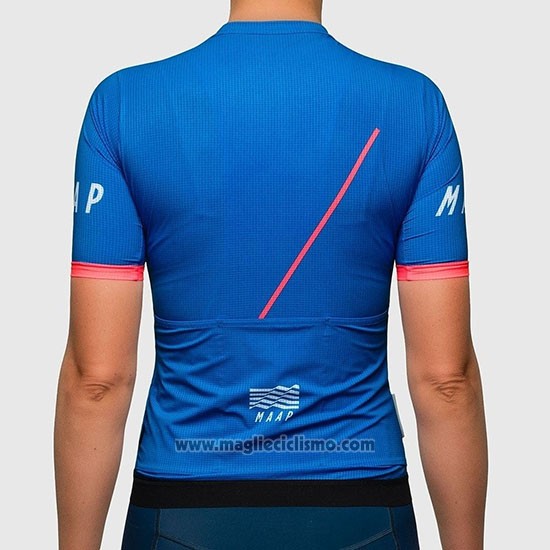 2019 Abbigliamento Ciclismo Donne Maap Blu Manica Corta e Salopette