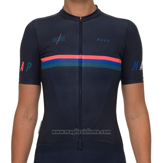 2019 Abbigliamento Ciclismo Donne Maap Nationals Nero Manica Corta e Salopette