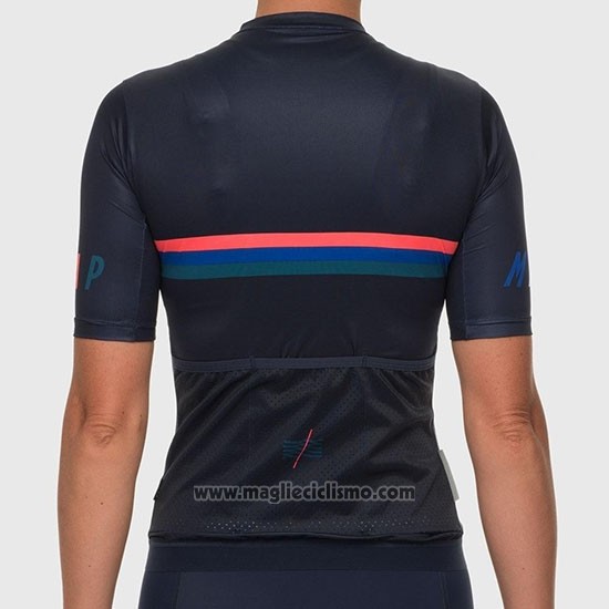 2019 Abbigliamento Ciclismo Donne Maap Nationals Nero Manica Corta e Salopette