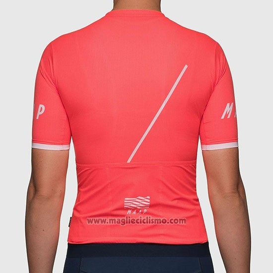 2019 Abbigliamento Ciclismo Donne Maap Rosso Manica Corta e Salopette