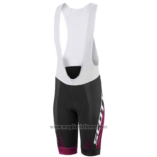 2016 Abbigliamento Ciclismo Donne Scott Rosso e Arancione Manica Corta e Salopette