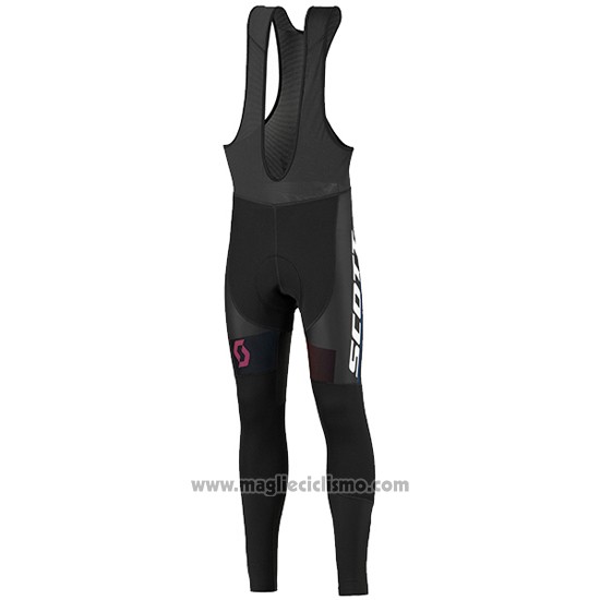 2016 Abbigliamento Ciclismo Donne Scott Rosso e Bianco Manica Lunga e Salopette