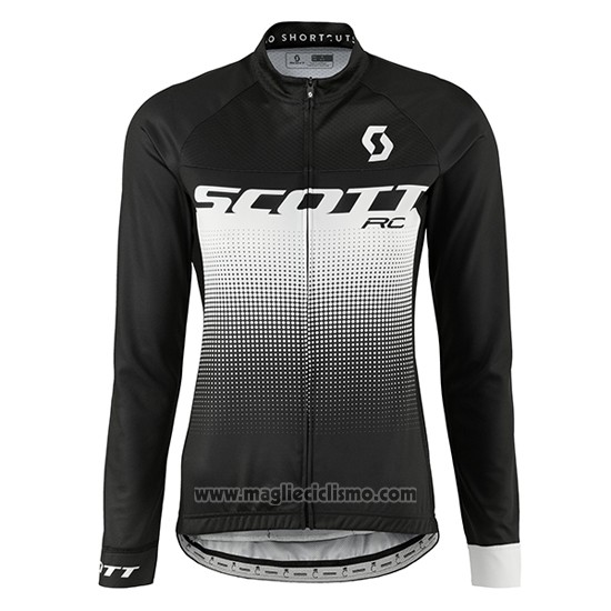 2016 Abbigliamento Ciclismo Donne Scott Verde e Bianco Manica Lunga e Salopette