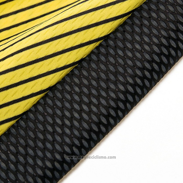 2018 Abbigliamento Ciclismo Scott Nero e Giallo Manica Corta e Salopette