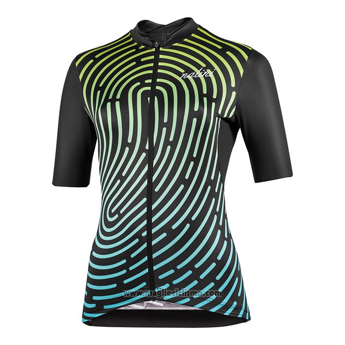 1920 Abbigliamento Ciclismo Donne Nalini Nero Manica Corta e Salopette