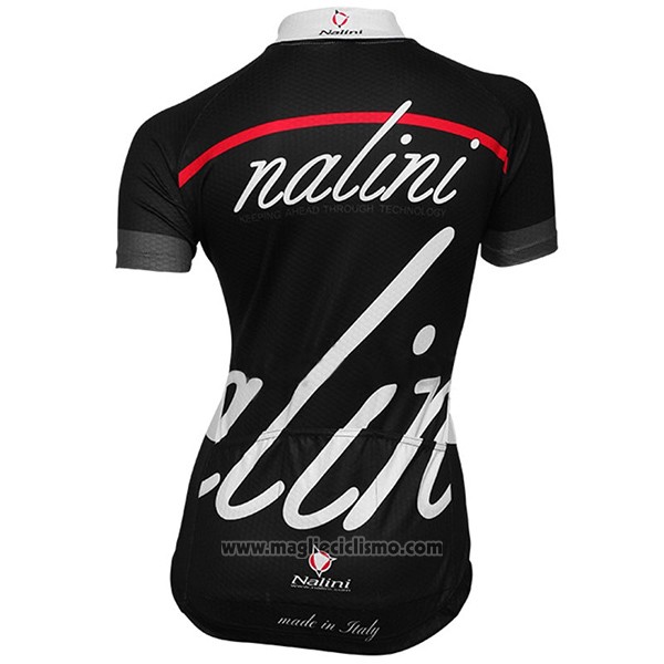 2017 Abbigliamento Ciclismo Donne Nalini Classic Nero Manica Corta e Salopette
