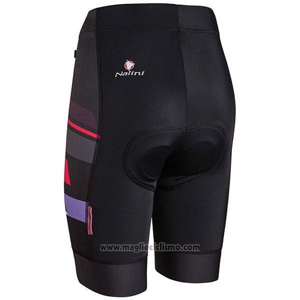 2017 Abbigliamento Ciclismo Donne Nalini Dolomiti Nero Manica Corta e Salopette