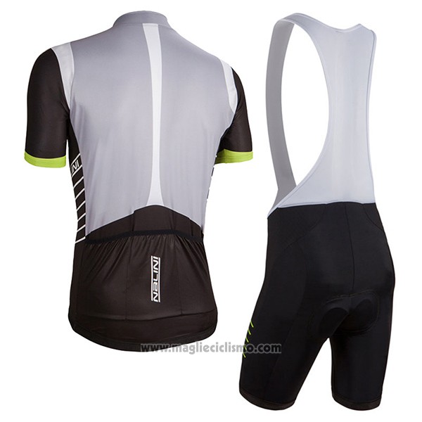 2017 Abbigliamento Ciclismo Donne Nalini Nero e Bianco Manica Corta e Salopette