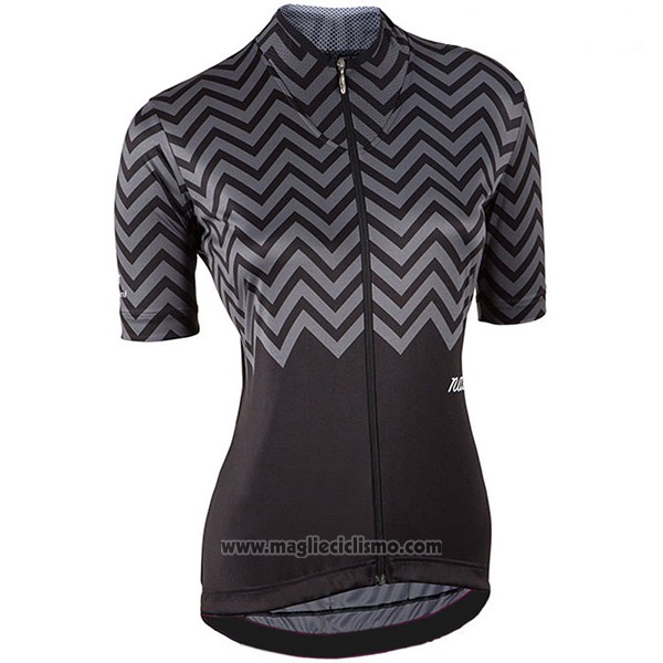 2017 Abbigliamento Ciclismo Donne Nalini Wave Nero Manica Corta e Salopette