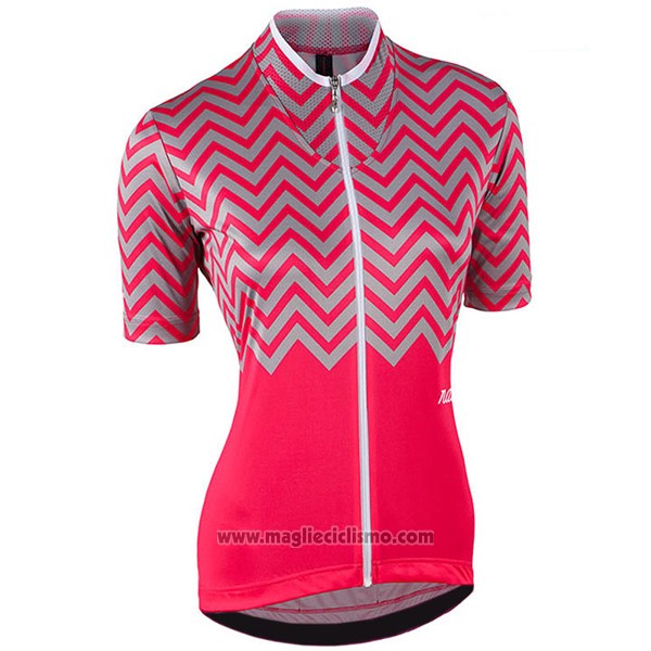 2017 Abbigliamento Ciclismo Donne Nalini Wave Rosso Manica Corta e Salopette