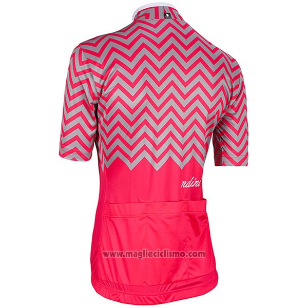2017 Abbigliamento Ciclismo Donne Nalini Wave Rosso Manica Corta e Salopette