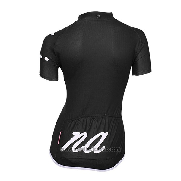 2017 Abbigliamento Ciclismo Donne Nalini Wave Scuro Nero Manica Corta e Salopette