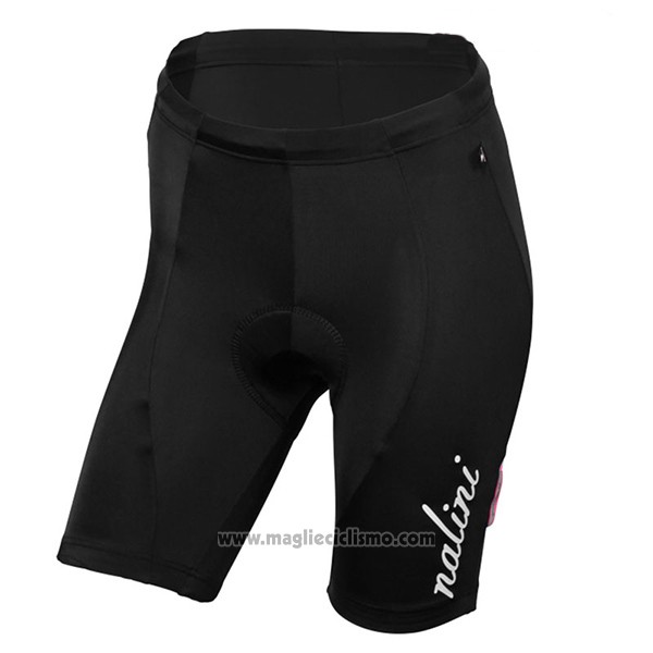2017 Abbigliamento Ciclismo Donne Nalini Wave Scuro Nero Manica Corta e Salopette