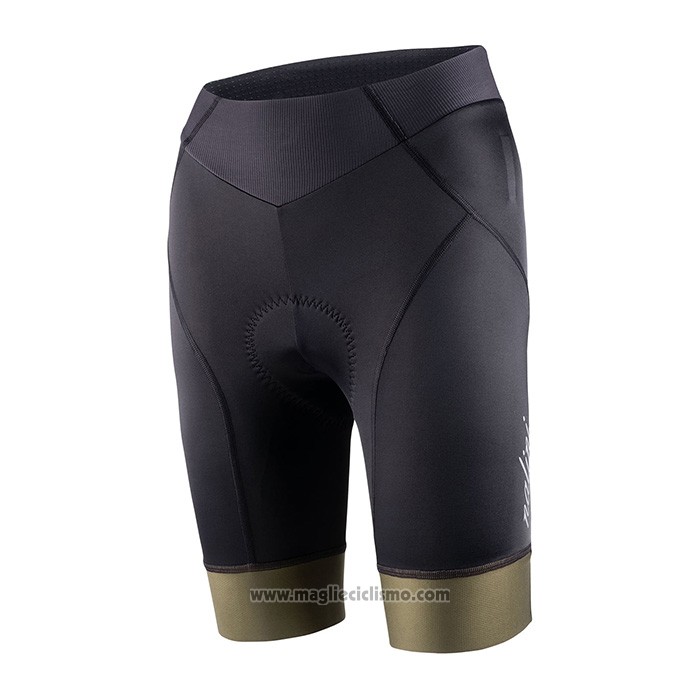 2022 Abbigliamento Ciclismo Donne Nalini Verde Nero Manica Corta e Salopette