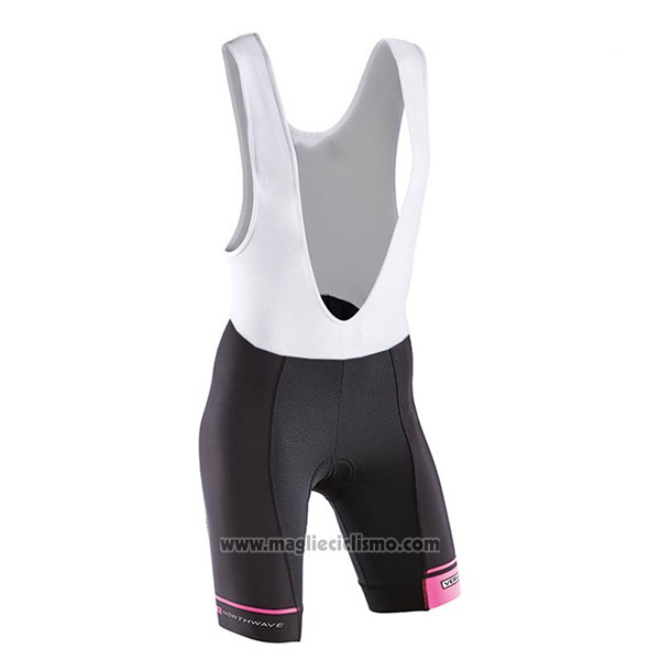 2017 Abbigliamento Ciclismo Donne Northwave Nero e Blu Manica Corta e Salopette