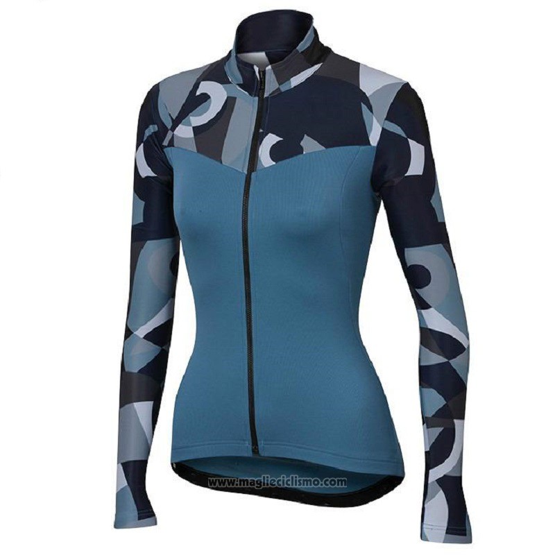 2018 Abbigliamento Ciclismo Donne Orbea Blu Manica Corta e Salopette
