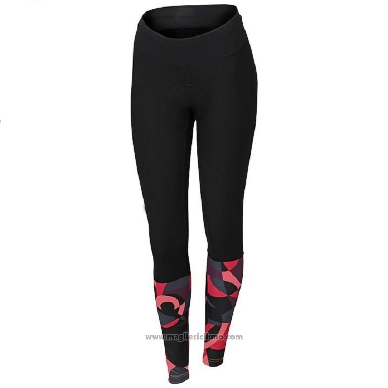 2018 Abbigliamento Ciclismo Donne Orbea Rosso e Nero Manica Corta e Salopette