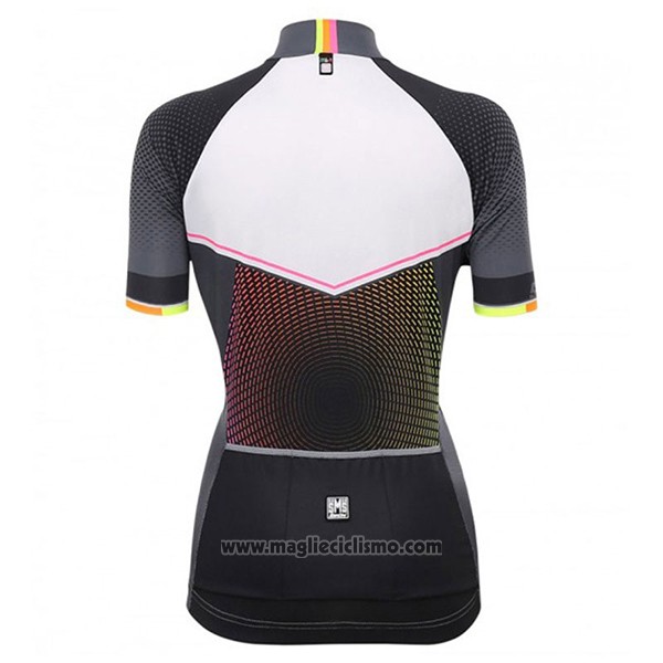 2017 Abbigliamento Ciclismo Donne Santini Stella Bianco Manica Corta e Salopette