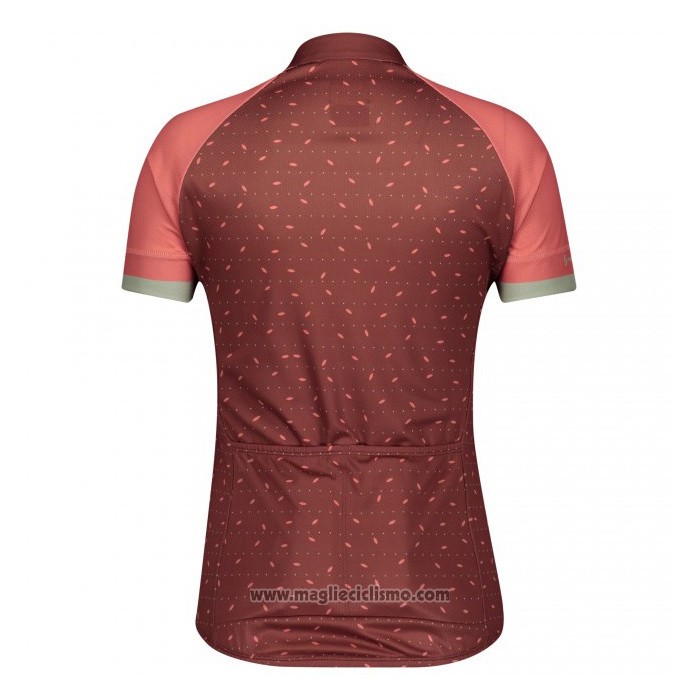 2021 Abbigliamento Ciclismo Donne Scott Spento Rosso Manica Corta e Salopette