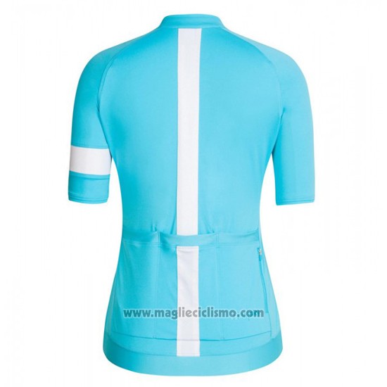 2016 Abbigliamento Ciclismo Donne Sky Blu e Bianco Manica Corta e Salopette