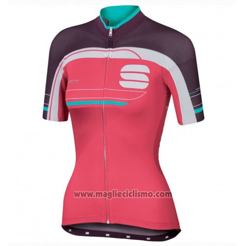 2016 Abbigliamento Ciclismo Sportful Rosso e Verde Manica Corta e Salopette