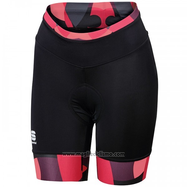 2017 Abbigliamento Ciclismo Sportful Primavera Nero e Rosso Manica Corta e Salopette