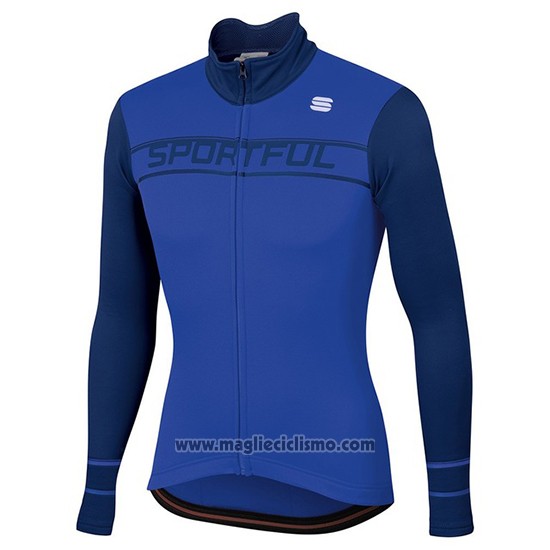 2020 Abbigliamento Ciclismo Donne Sportful Blu Manica Lunga e Salopette