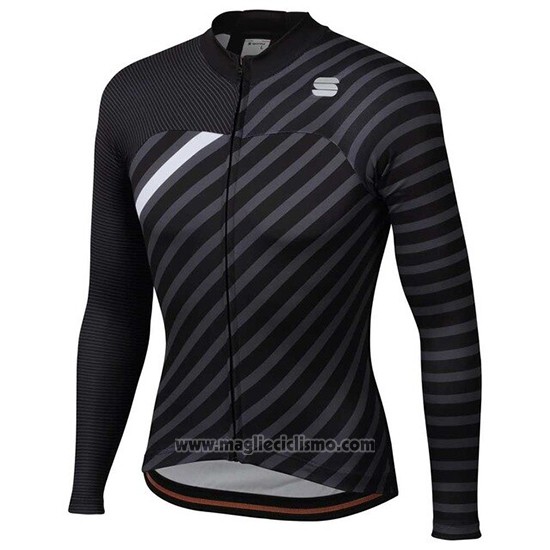 2020 Abbigliamento Ciclismo Donne Sportful Nero Bianco Manica Lunga e Salopette