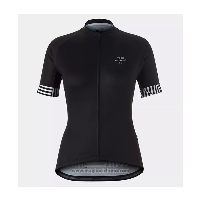 2021 Abbigliamento Ciclismo Donne Trek Nero Manica Corta e Salopette