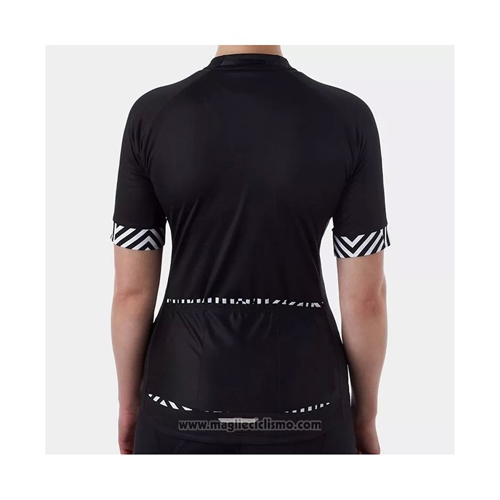 2021 Abbigliamento Ciclismo Donne Trek Nero Manica Corta e Salopette