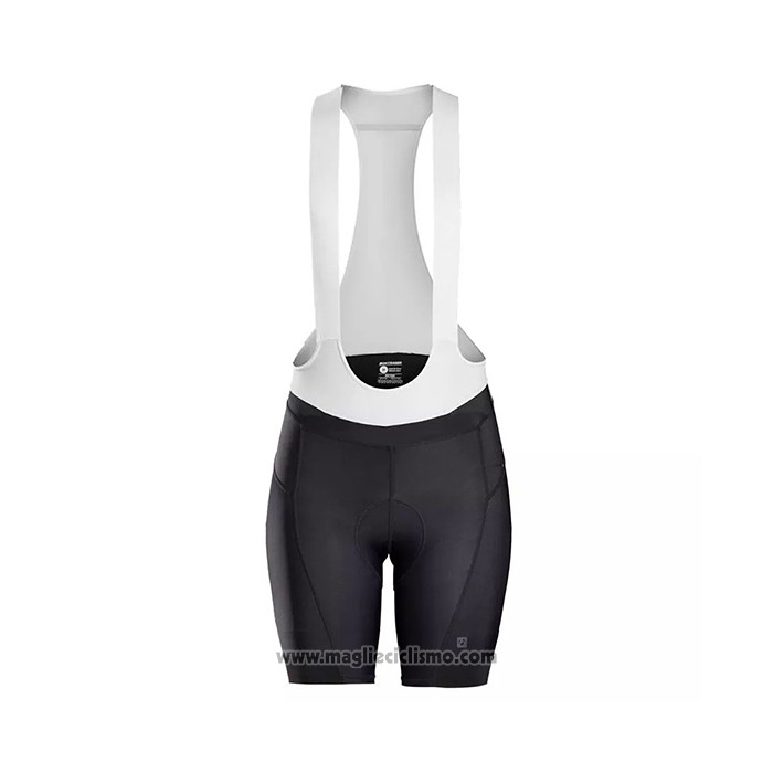 2021 Abbigliamento Ciclismo Donne Trek Nero Manica Corta e Salopette