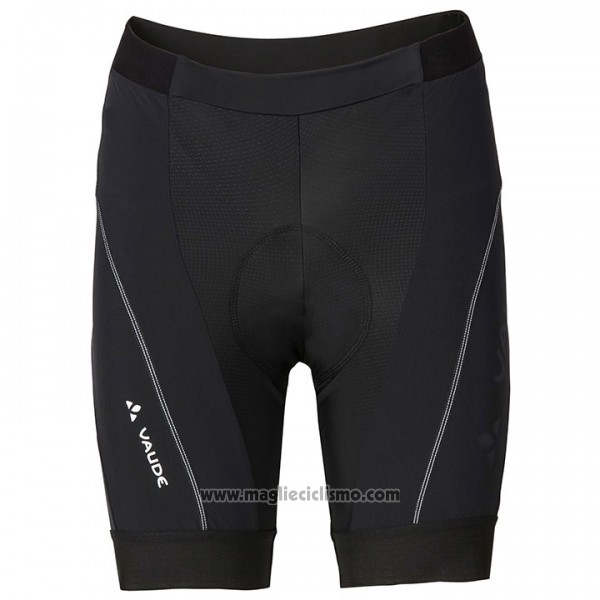 2017 Abbigliamento Ciclismo Donne Vaude Bianco e Nero Manica Corta e Salopette