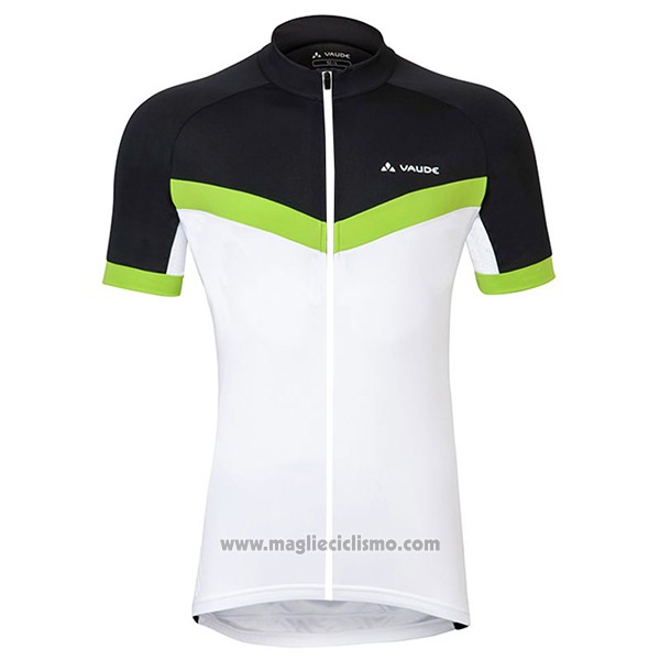 2017 Abbigliamento Ciclismo Donne Vaude Bianco e Verde Manica Corta e Salopette