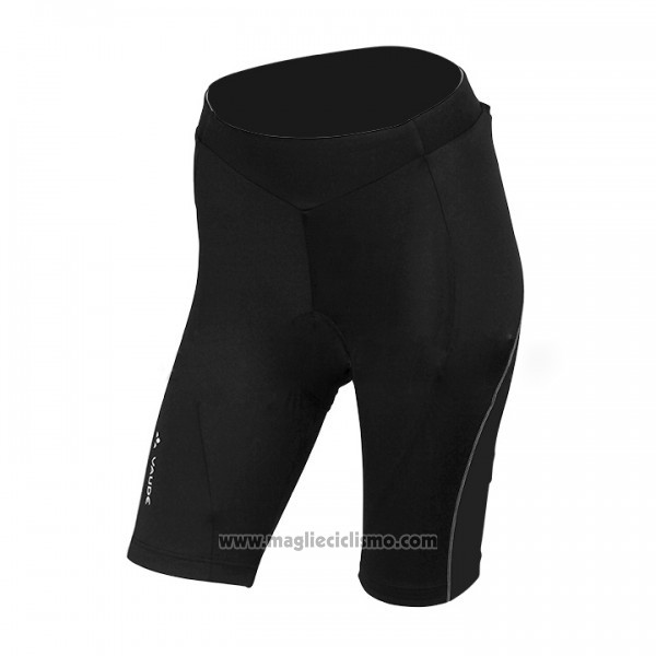 2017 Abbigliamento Ciclismo Donne Vaude Nero e Rosso Manica Corta e Salopette