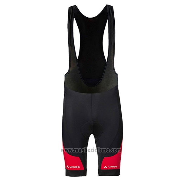 2017 Abbigliamento Ciclismo Donne Vaude Rosso Manica Corta e Salopette