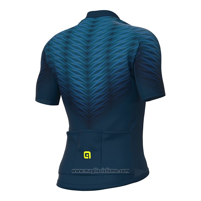 2022 Abbigliamento Ciclismo ALE Blu Manica Corta e Salopette